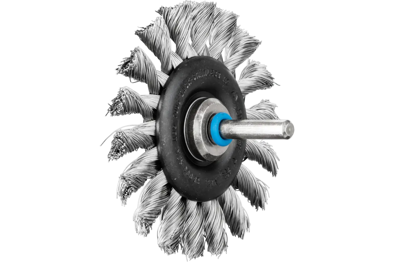 Show details for Pferd Mounted Knot Wheel Brush 3" Dia. .014 Stainless Steel 1/4" Shank Picture of Pferd Mounted Knot Wheel Brush 3" Dia. .014 Stainless Steel 1/4" Shank